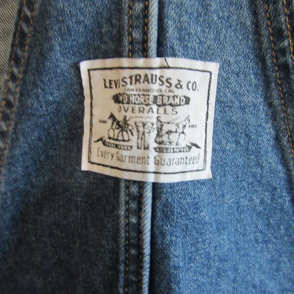 LEVI STRAUSS Women's Blue Denim Overalls Size 18W - Picture 2 of 11